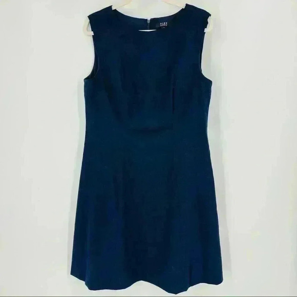 Alex Marie Dresses & Skirts - Alex/Marie Women's Navy Blue Shift Sleeveless Lined Career Dress Size 12